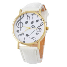 Load image into Gallery viewer, Doreen Box PU Leather Multicolor Quartz Wrist Watches Musical Piano Note Black Battery Included 24cm(9 4/8&quot;) long, 1 Piece