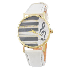 Load image into Gallery viewer, Doreen Box PU Leather Quartz Wrist Watches Musical Note Keyboard Multicolor Trendy Battery Included 24cm(9 4/8&quot;) long, 1 Piece