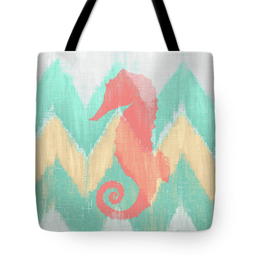 Sea Creature On Chevron II Tote Bag