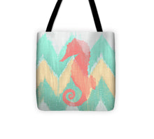 Load image into Gallery viewer, Sea Creature On Chevron II Tote Bag