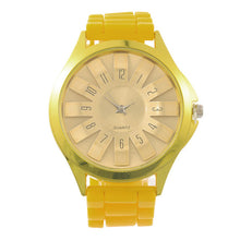 Load image into Gallery viewer, Doreen Box Silicone Quartz Wrist Watches Hollow Sunflower Multicolor Dial Plate Women Trendy Battery Included 23cm long, 1 Piece