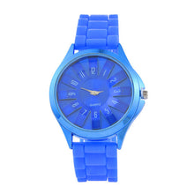 Load image into Gallery viewer, Doreen Box Silicone Quartz Wrist Watches Hollow Sunflower Multicolor Dial Plate Women Trendy Battery Included 23cm long, 1 Piece