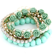 Load image into Gallery viewer, Laura&#39;s Flower Collection Bracelet