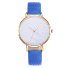 Load image into Gallery viewer, Doreen Box Magical Temperature Discolor Watch Quartz Wrist Watches Silicone Women Blue Purple Rose Gold Flower Pattern 1 Piece